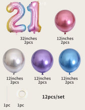 Load image into Gallery viewer, 12 piece 21st Birthday Gradient
