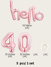 Load image into Gallery viewer, 40th Balloon Set
