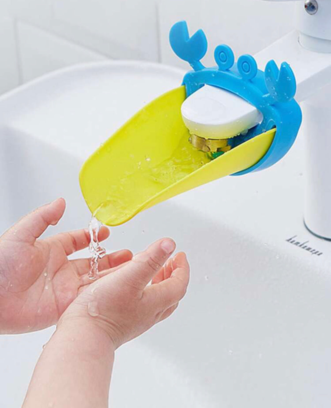 Kids Crab Shaped Faucet Extender - Blue