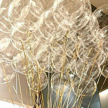 10 inch Clear Balloons 20 pcs with Balloon Rope