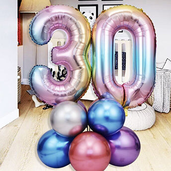 12 piece 30th Birthday Gradient
