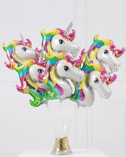 Load image into Gallery viewer, 10 pcs Unicorn shaped Balloons
